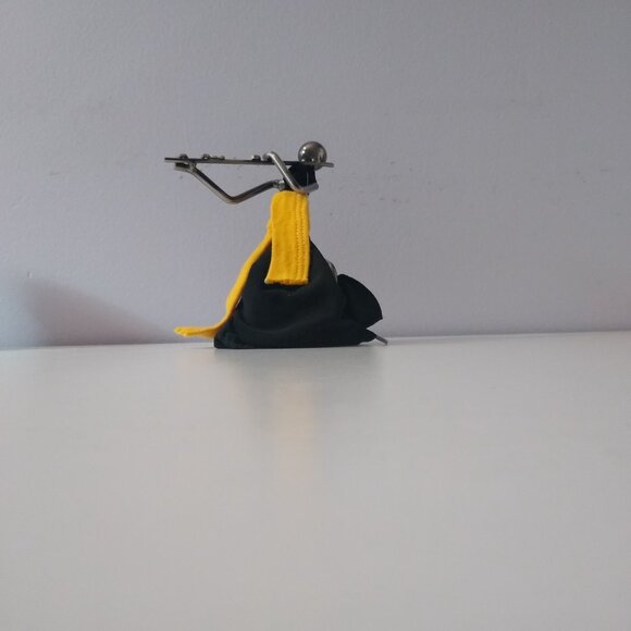 Flute Player Figurine - Metallic, Nuts & Bolts Design - Picture 8 of 8